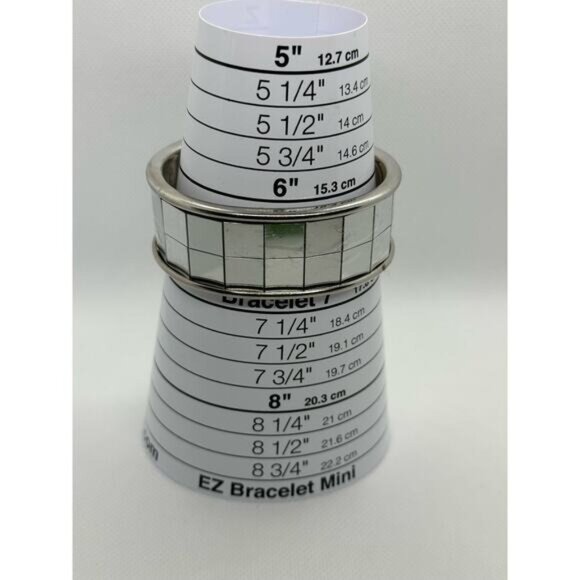 Silver-Tone Mosaic Pattern Cuff Bracelet Jewelry - Picture 3 of 6